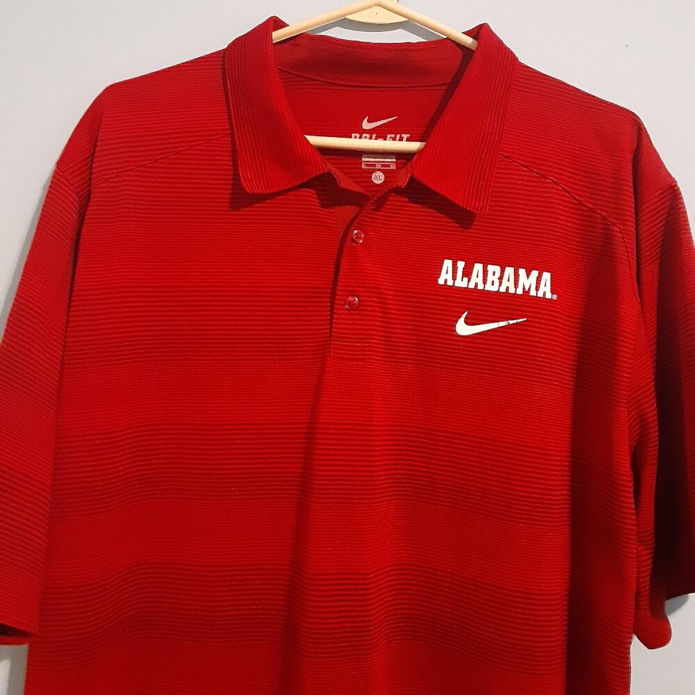 Alabama Crimson Tide Polo Shirt (NIKE DRI-FIT – MEN’S XL)